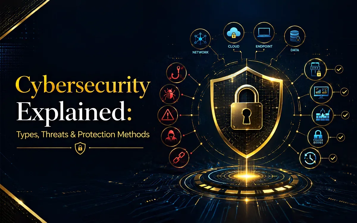 Cybersecurity Explained: Types, Common Threats, and Protection Methods